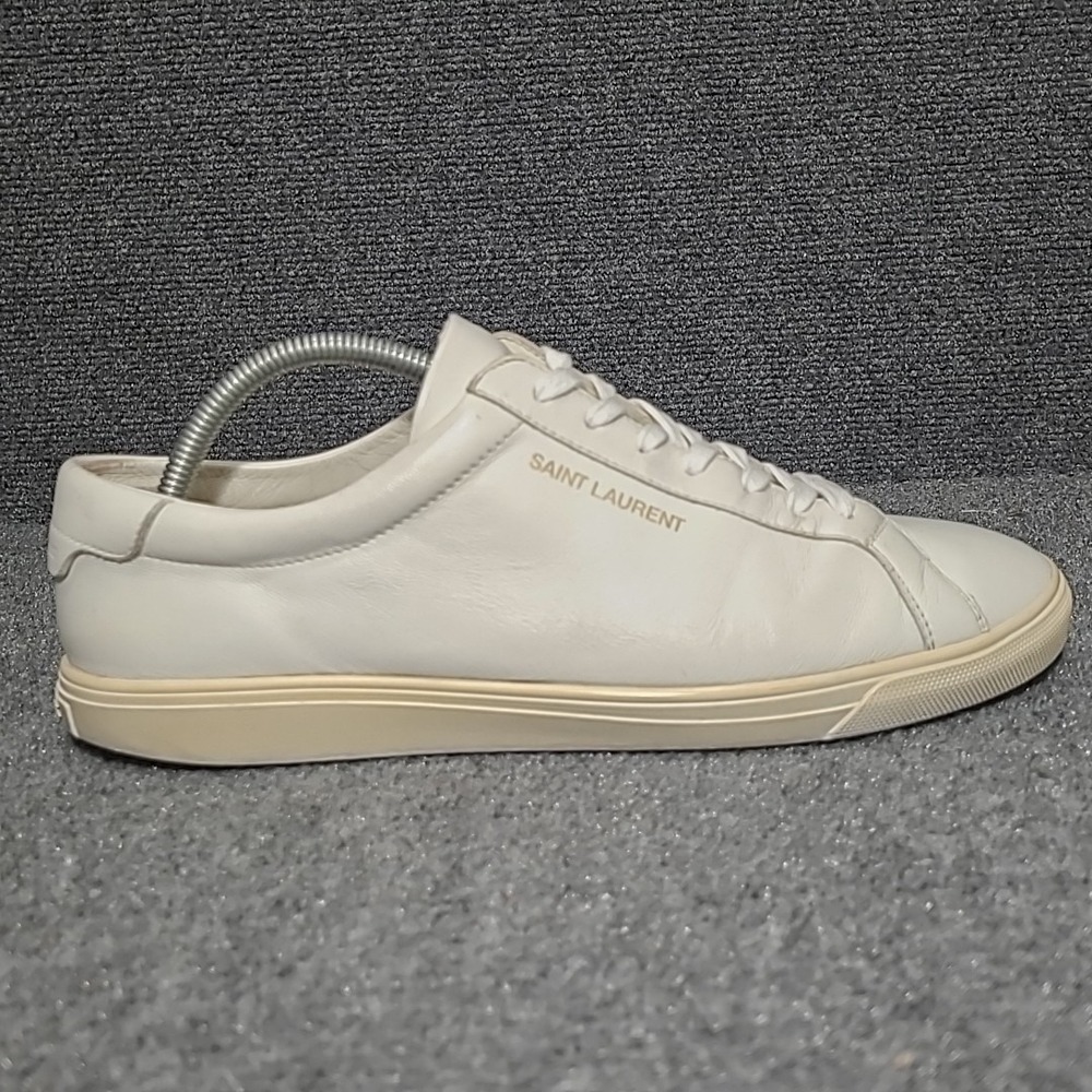SAINT LAURENT Andy Men's Sneaker White Size EU 43 US 10 MSRP $745 - Picture 7 of 16